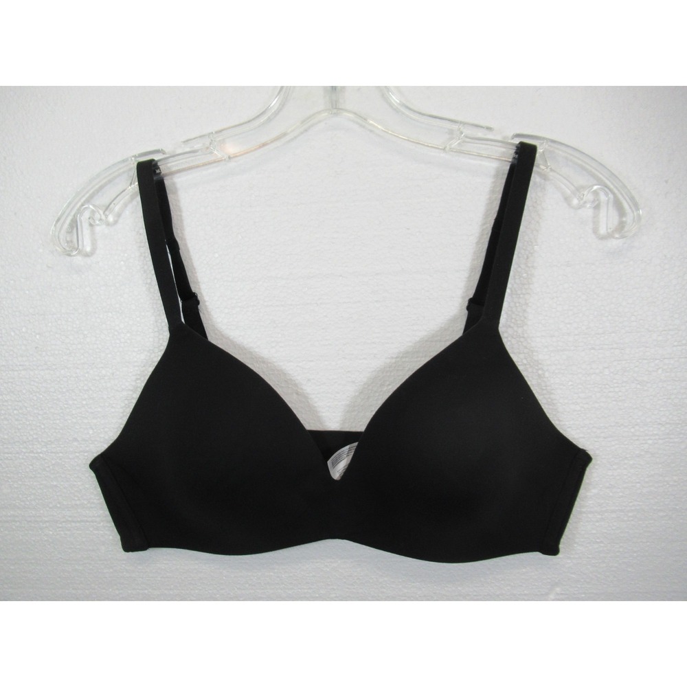 Wacoal How Perfect T-shirt Bra 36B Black Wireless Seamless 852189